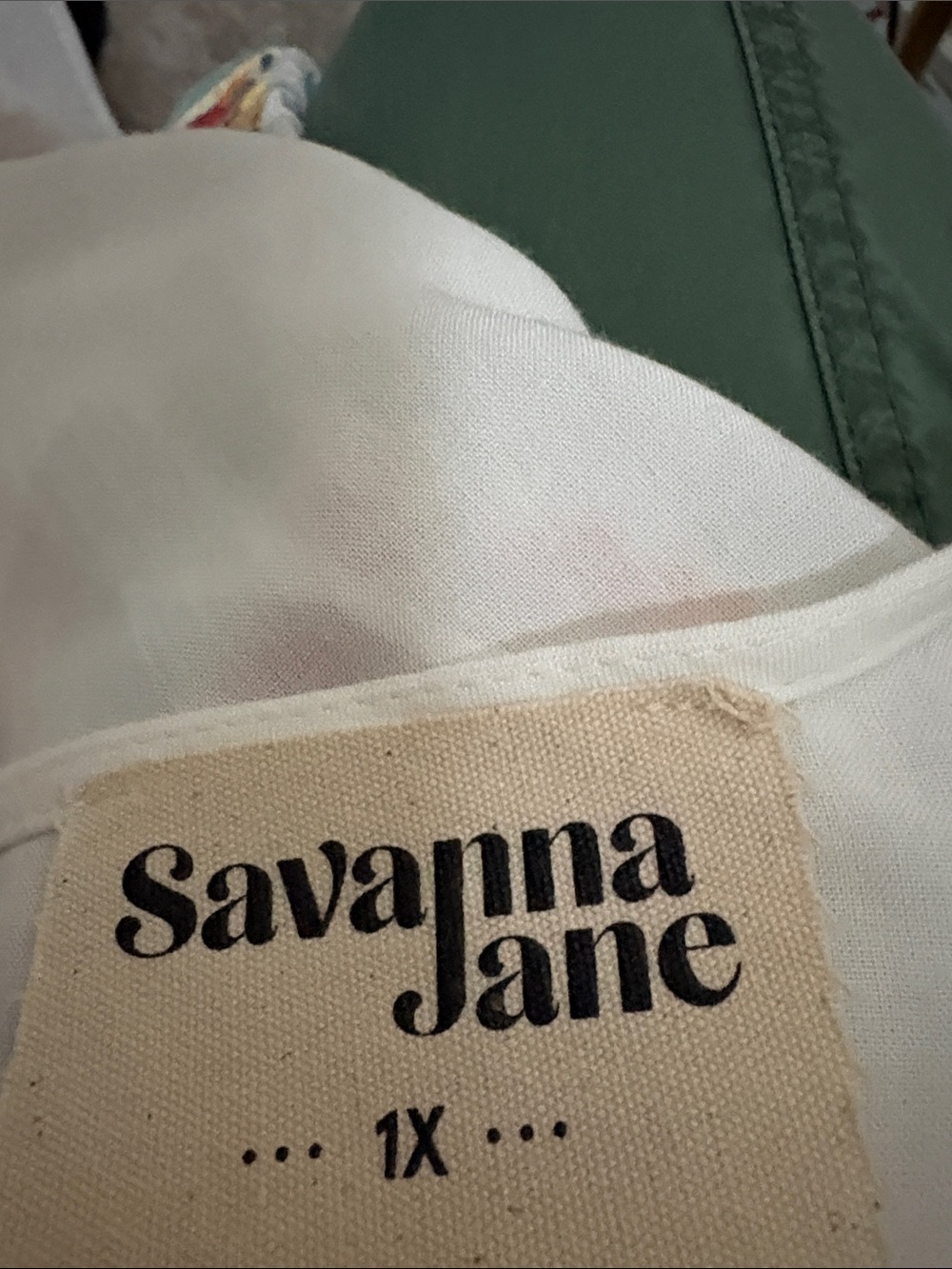 Savanna Jane White Tunic with Coral, Teal & Yellow Embroidery - Picture 6 of 8
